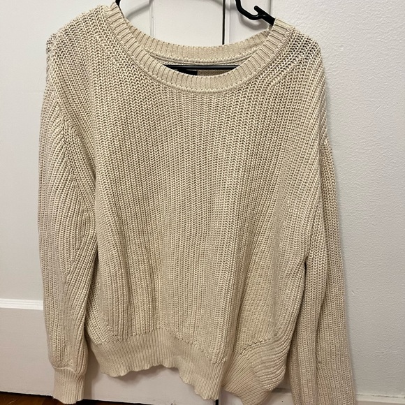 Gap Cream Fisherman Knitted Sweater Medium M - Picture 1 of 2